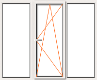 Трехстворчатое пластиковое окно Трехстворчатое пластиковое окно