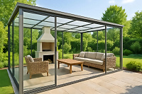 Алюминиевое остекление беседок