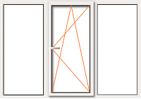 Пластиковое окно трехстворчатое Пластиковое окно трехстворчатое